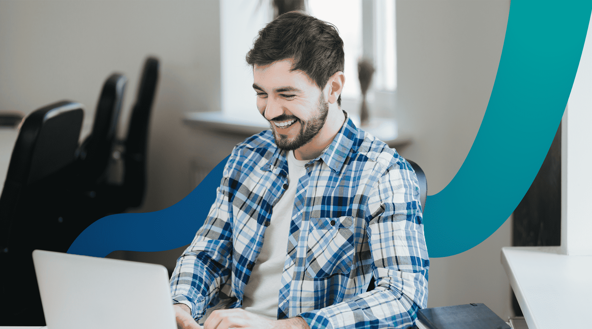 Man with laptop